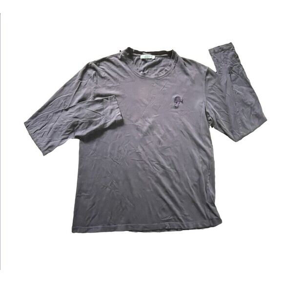 Versace T Shirt Womens Medium Purple Collection Medusa LS Lightweight Bulgaria - Picture 1 of 10